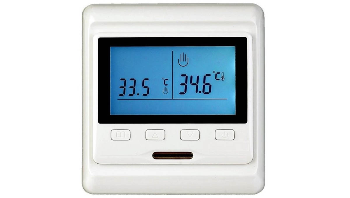 Терморегулятор встраиваемый программируемый E-53.716 кнопочное управление + встроенный датчик температуры воздуха